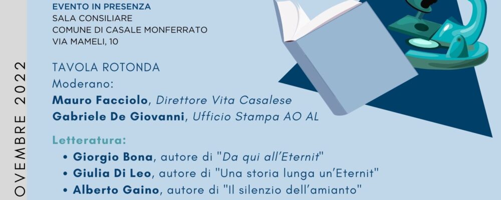 locandina tavola rotonda che si svolgerà a casale monferrato il 22 novembre 2022